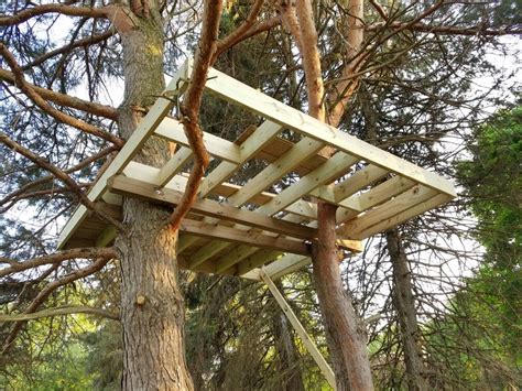 metal beams for a tree house|diy tree house platform.